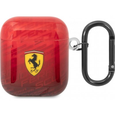 Ferrari Gradient Allover Silicone Case Red (Apple AirPods / Apple AirPods 2)